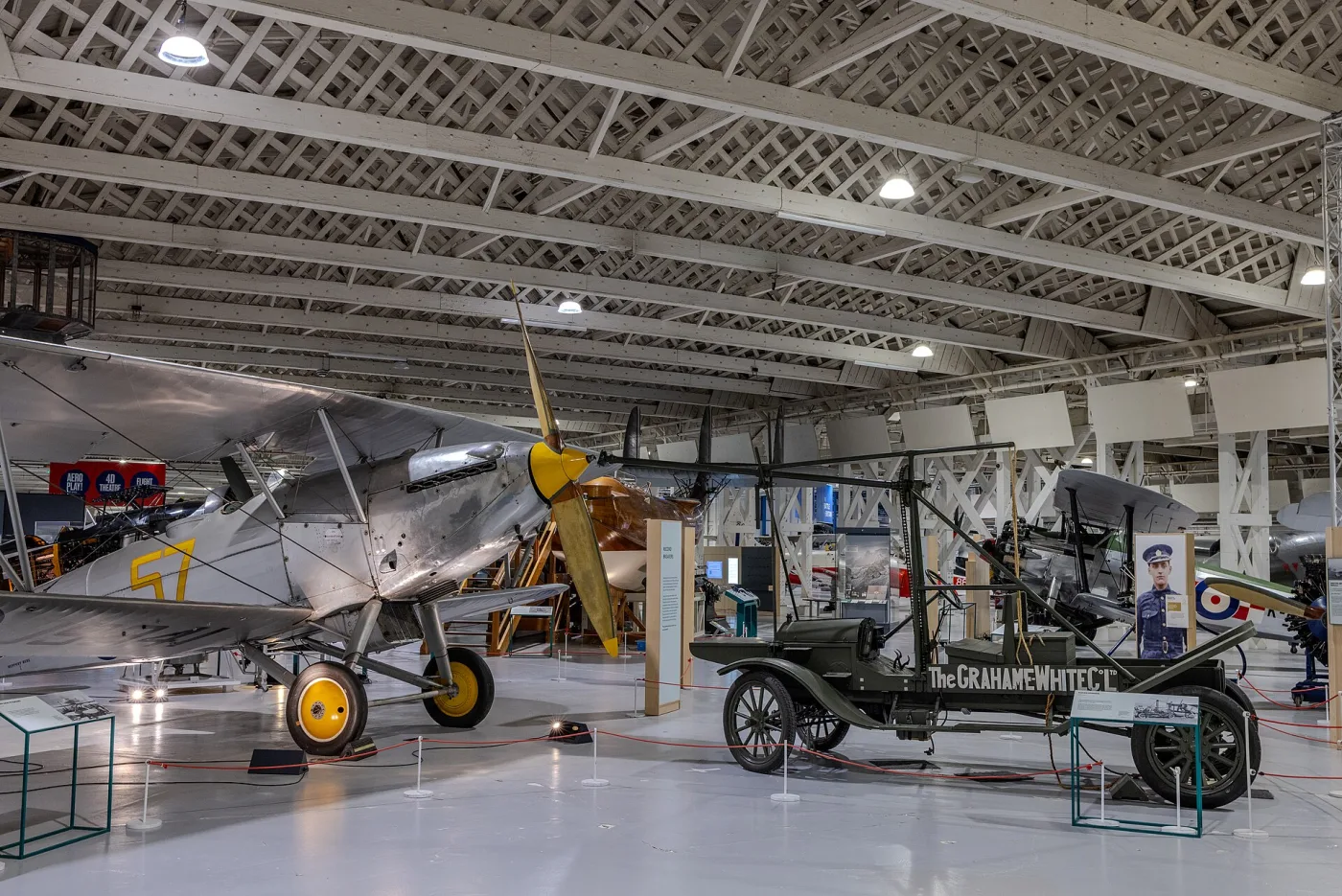 Hangar 3 at the RAF Museum London in Colindale, where entry is free
